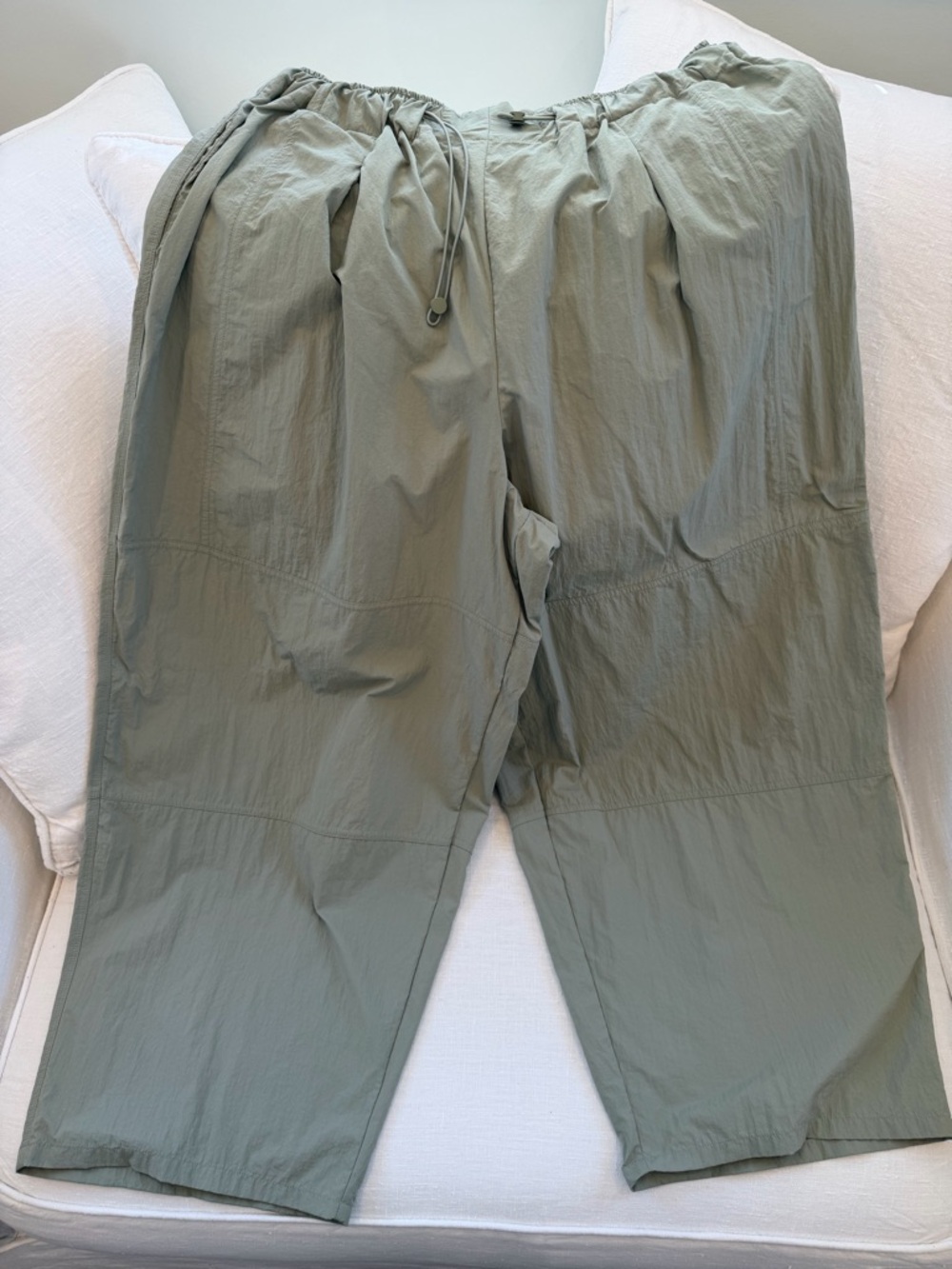 Men's Relaxed Drawstring Joggers - Sage Green